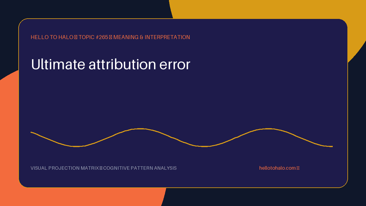 Ultimate Attribution Error: When Group Labels Change the Cause