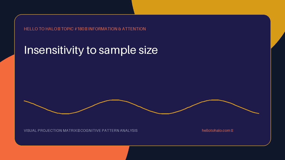 Insensitivity to sample size: why small samples feel more convincing than they are