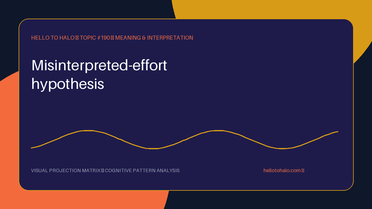 Misinterpreted-Effort Hypothesis: When Harder Study Feels Worse