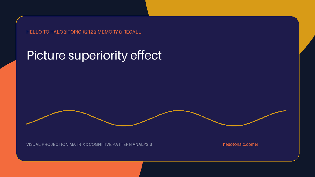 Picture Superiority Effect: When Images Win Memory