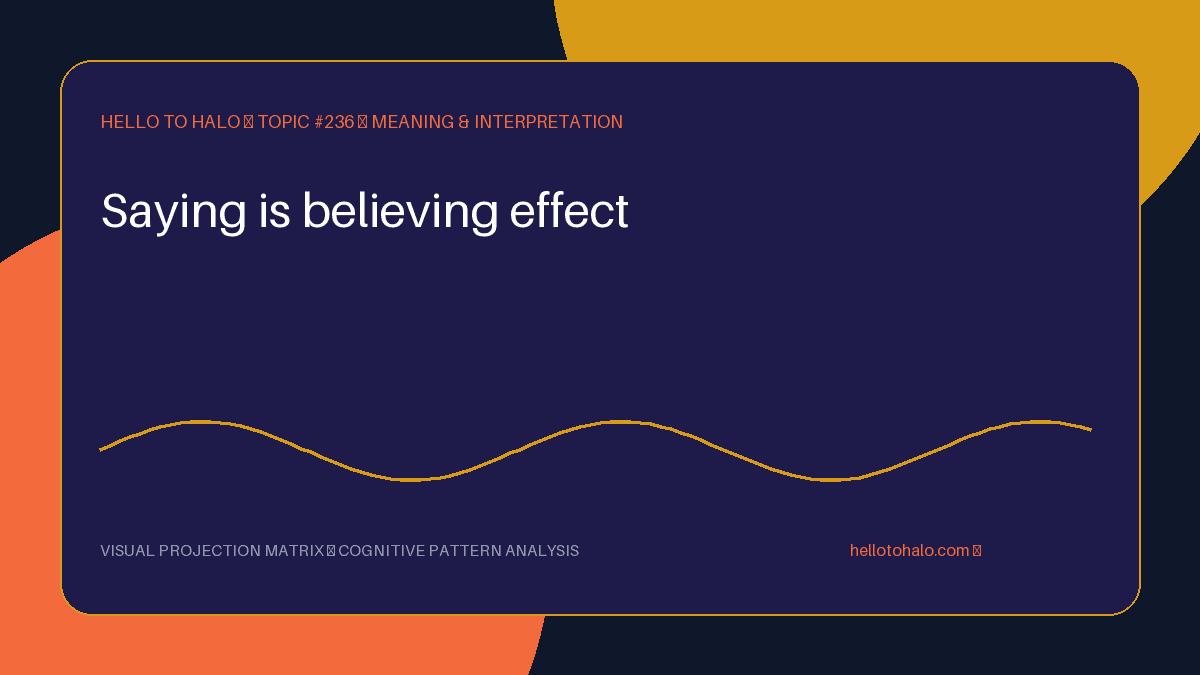 The Saying-Is-Believing Effect: How What You Tell Others Shapes What You Believe