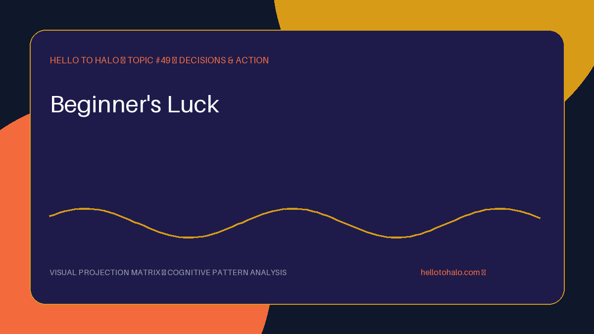 Beginner's Luck: When an Early Win Feels Like Evidence of Skill